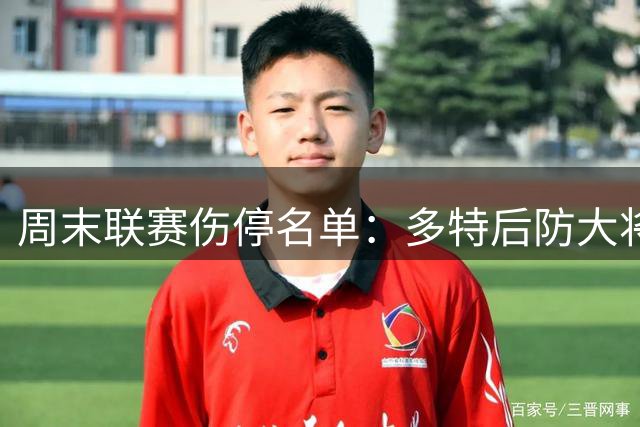 周末联赛伤停名单：多特后防大将缺阵，热刺折损两员大将
